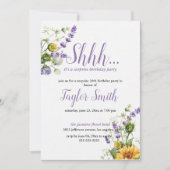 Paarse elegante uitnodiging voor een verrijkingspa (Voorkant)