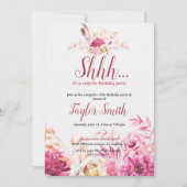 Paarse elegante uitnodiging voor een verruzingspar (Voorkant)