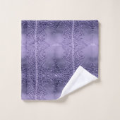 Paarse Elegantie Bad Handdoek (Wasdoekje)