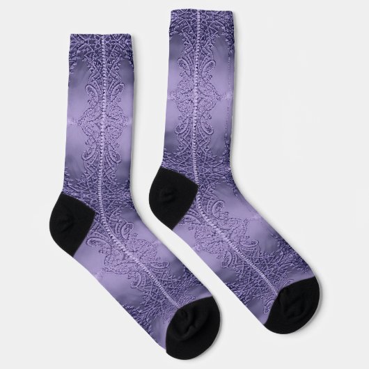 Paarse Elegantie Sokken (Rechts)