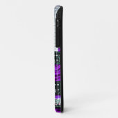 Paarse Elektrische Gitaar Monogram iPhone Hoes (Achterkant/links)