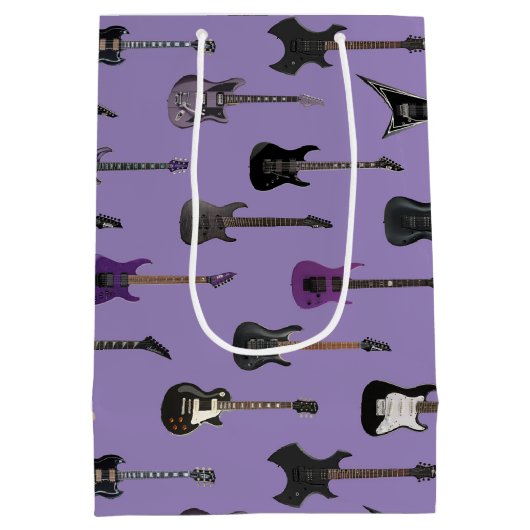 💜 Paarse elektrische gitaren  Medium Cadeauzakje (Achterkant)