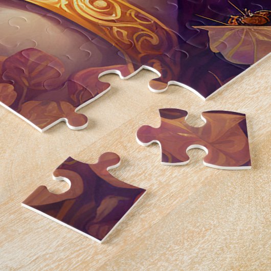 Paarse Elf Fairy Fantasy Art Legpuzzel (Zijkant)