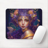 Paarse Elf Fairy Fantasy Art Muismat (Met muis)