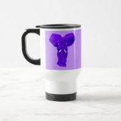 Paarse ellephant Art over T-shirten, babykleding Reisbeker (Links)