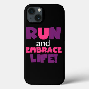 Paarse Embrace Life Roze iPhone 13 Hoesje