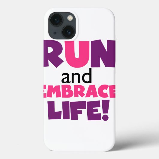 Paarse Embrace Life Roze Case-Mate iPhone Case (Achterkant)
