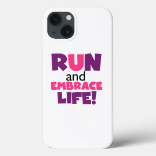 Paarse Embrace Life Roze iPhone 13 Hoesje
