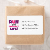 Paarse Embrace Life Roze Etiket (Insitu)