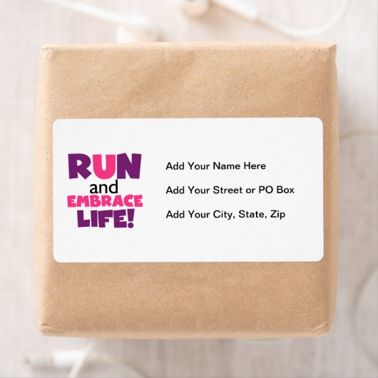 Paarse Embrace Life Roze Etiket (Insitu)