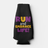 Paarse Embrace Life Roze Flesjeskoeler (Voorkant)