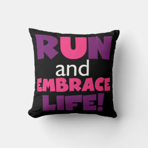 Paarse Embrace Life Roze Kussen