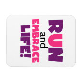 Paarse Embrace Life Roze Magneet (Horizontaal)