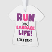 Paarse Embrace Life Roze Ornament (voorkant)