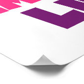 Paarse Embrace Life Roze Poster (Hoek)