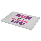 Paarse Embrace Life Roze Snijplank (Hoek)