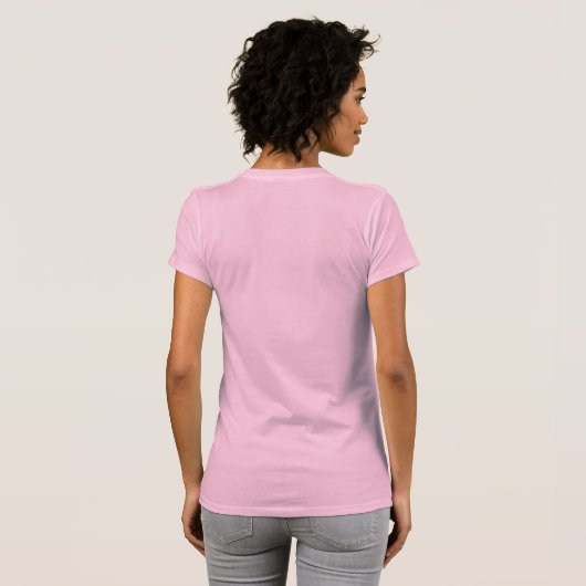 Paarse Embrace Life Roze T-shirt (Achterkant volledig)