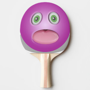 Paarse Emoji - Funny Face Tafeltennisbatje