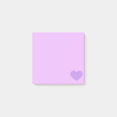 Paarse Emoji Heart Post-it® Notes (Voorkant)