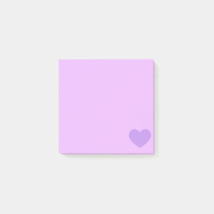 Paarse Emoji Heart Post-it® Notes
