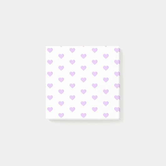 Paarse Emoji Hearts Post-it® Notes (Voorkant)