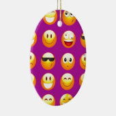 paarse emojis keramisch ornament (Rechts)