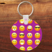 paarse emojis sleutelhanger (Voorkant)