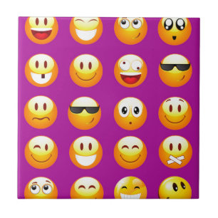 paarse emojis tegeltje