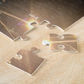 Paarse Empire State Building NYC New York City Legpuzzel (Zijkant)