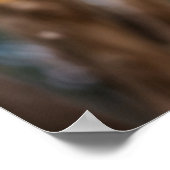 Paarse EMU ziet er een beetje ontevreden uit Poster (Hoek)