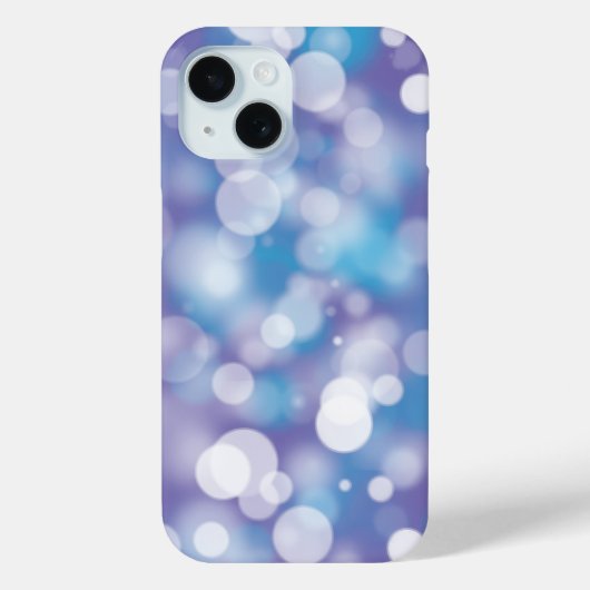 Paarse en Aqua Bokeh feestverlichting Case-Mate iPhone Case (Achterkant)