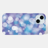Paarse en Aqua Bokeh feestverlichting Case-Mate iPhone Case (Achterkant (horizontaal))