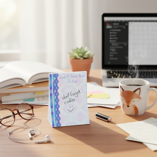 Paarse en Aqua Geschilderde Diamanten Post-it® Notes