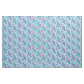 paarse en aqua giraffes- gepersonaliseerd stof (Yard (91,4 cm))