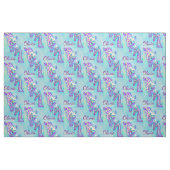 paarse en aqua giraffes- gepersonaliseerd stof (Fat Quarter)