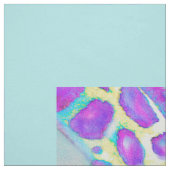 Paarse en Aqua-Giraffes- groot Stof (Swatch)