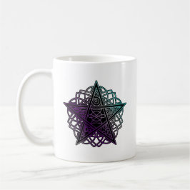 Paarse en aqua-intricate pentakel koffiemok