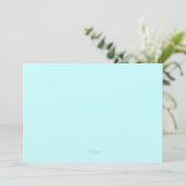Paarse en Aqua Mint Tapestry Invitation Kaart (Staand voorkant)