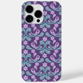 PAARSE EN AQUA PAISLEY PATTERNS Case-Mate iPhone CASE (Achterkant)