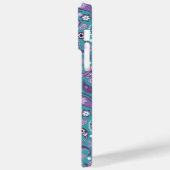 PAARSE EN AQUA PAISLEY PATTERNS Case-Mate iPhone CASE (Achterkant / Links)