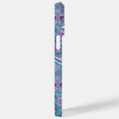 PAARSE EN AQUA PAISLEY PATTERNS Case-Mate iPhone CASE (Achterkant / Rechts)