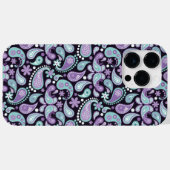PAARSE EN AQUA PAISLEY PATTERNS Case-Mate iPhone CASE (Achterkant (horizontaal))