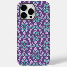 PAARSE EN AQUA PAISLEY PATTERNS