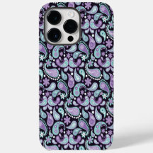 PAARSE EN AQUA PAISLEY PATTERNS