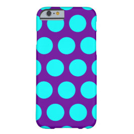 Paarse en Aqua Polka Dots Case-Mate iPhone 14 Hoesje