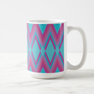 Paarse en Aqua Tribal Koffiemok