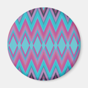 Paarse en Aqua Tribal Magneet