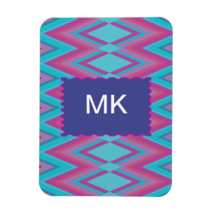 Paarse en Aqua Tribal Magneet