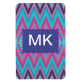 Paarse en Aqua Tribal Magneet (Verticaal)