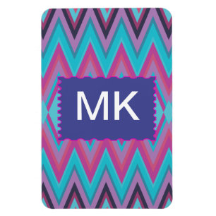 Paarse en Aqua Tribal Magneet